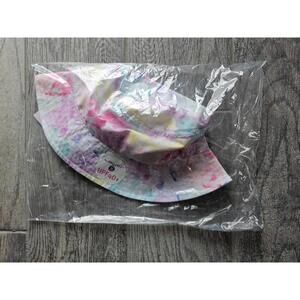 New Layer 8 Girls Youth UPF40+ Tie Dye Bucket Hat Multicolor Sun Shade Beach